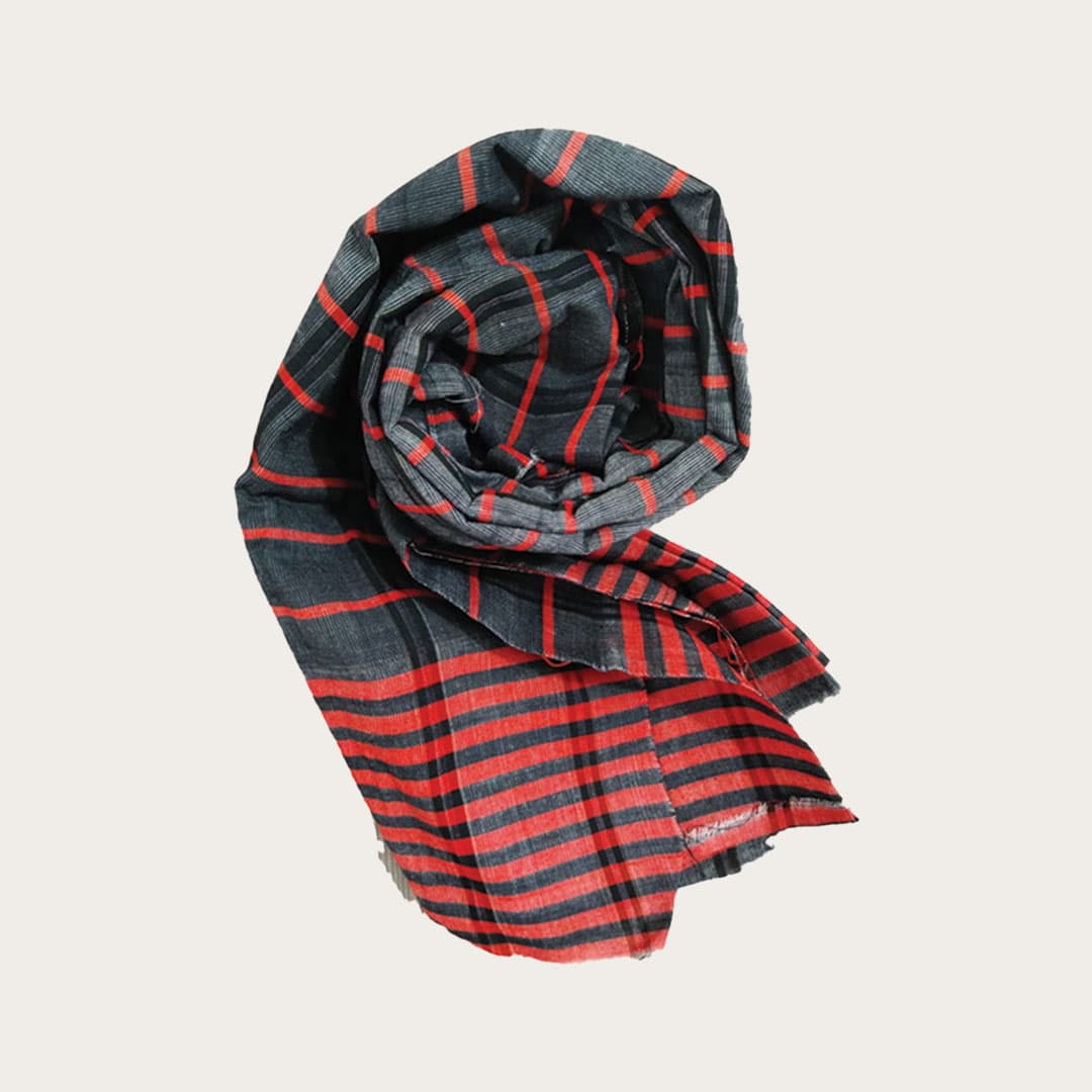 Cotton Gamchha (Black-Red)