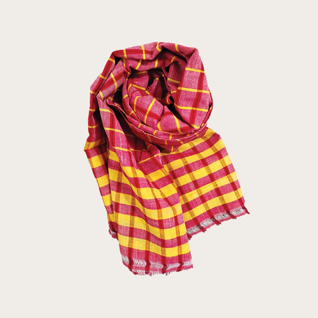 Cotton Gamchha (Red-Yellow)
