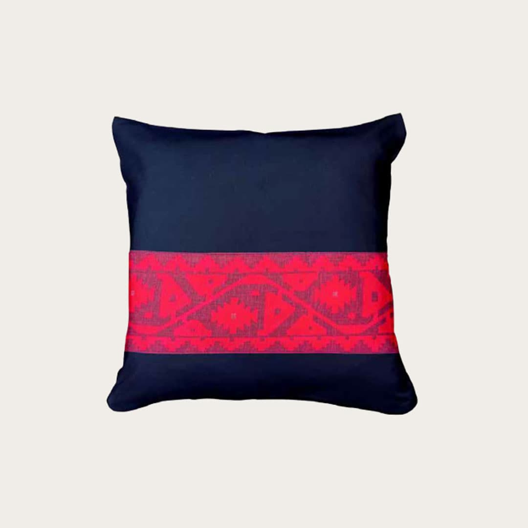 Jamdani Cushion Cover Red