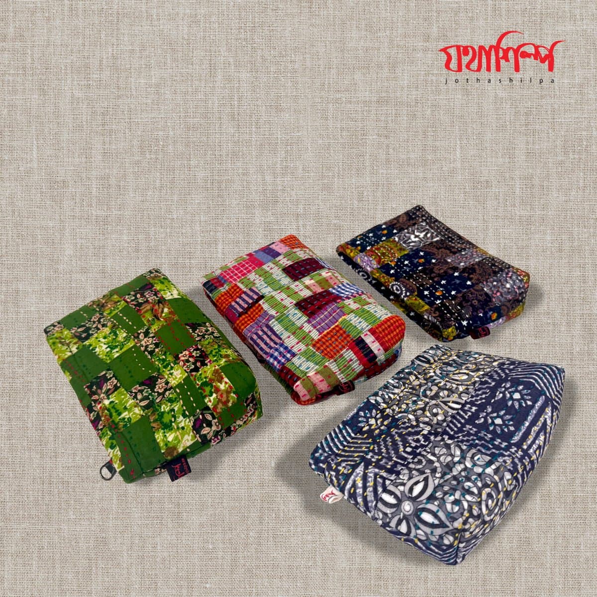 Pouch Bag with Patchwork